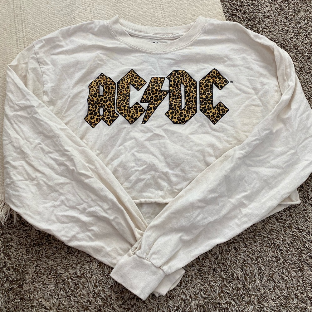 ACDC Cheetah Print Crop Top